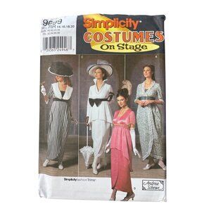 Simplicity 9699 On Stage Costume Titanic 1910 Pattern Size 14-20 Dresses UNCUT